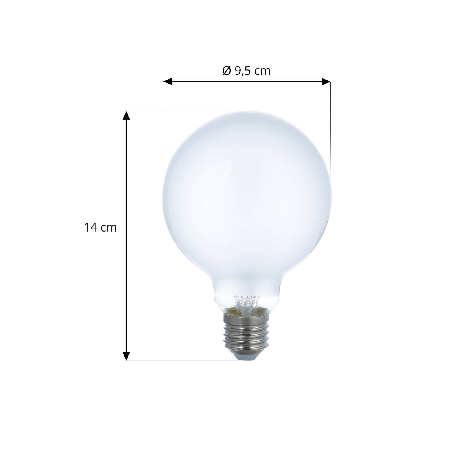 LUUMR LUUMR Smart LED žárovka sada 2 žárovek E27 G95 7W matná Tuya