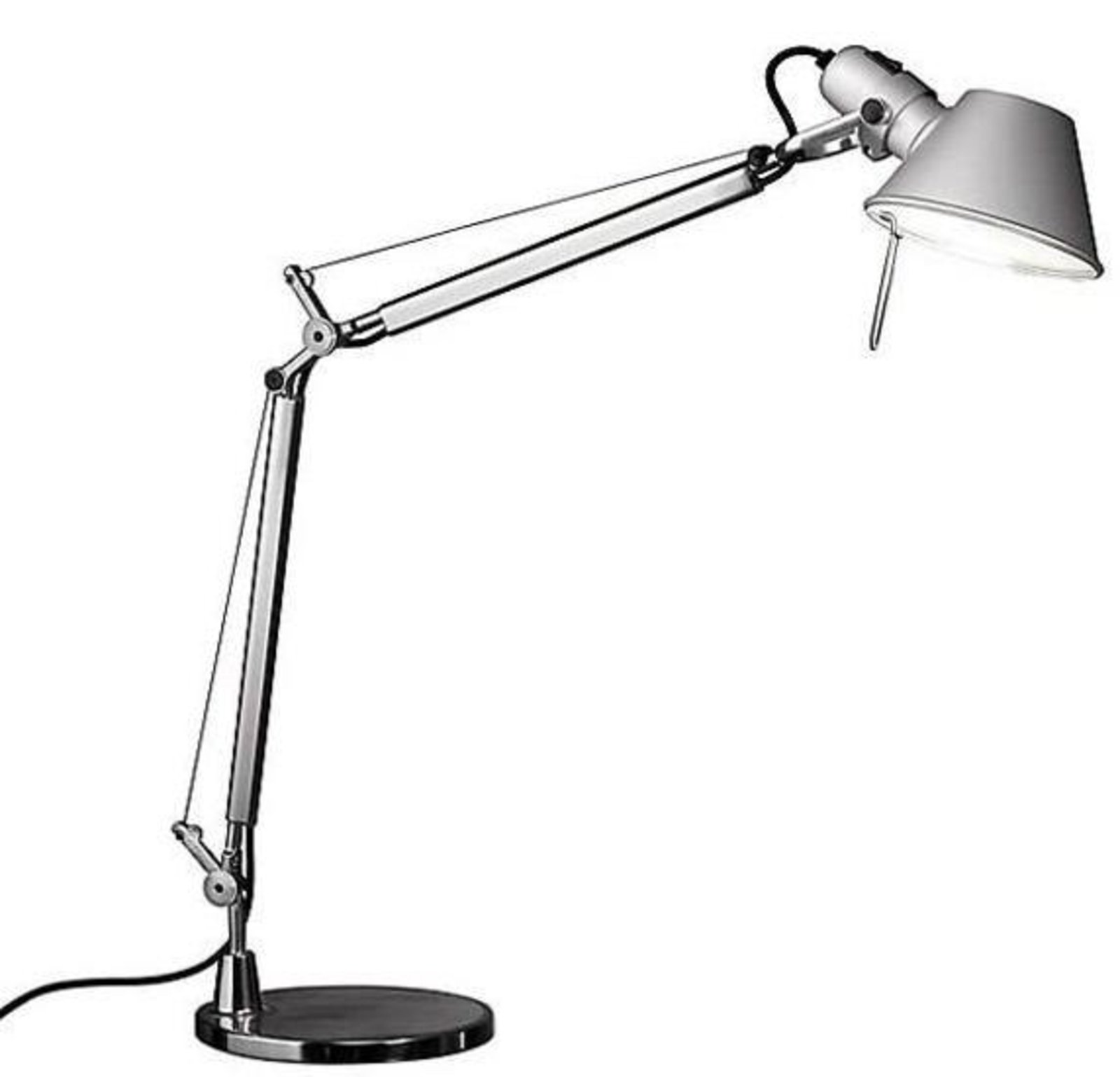 Tolomeo Lámpara de Sobremesa Aluminio Mate con Base Aluminio - Artemide