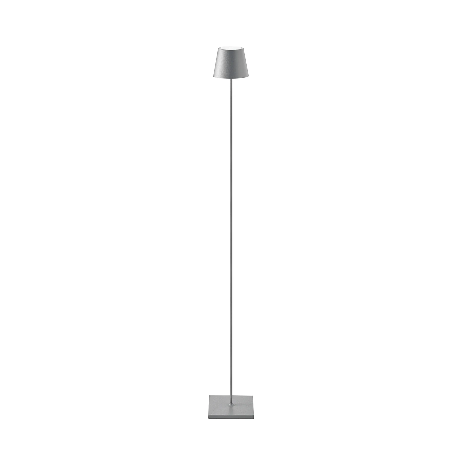 LED-gulvlampe Nuindie IP54 120 cm rund USB-C grafitt