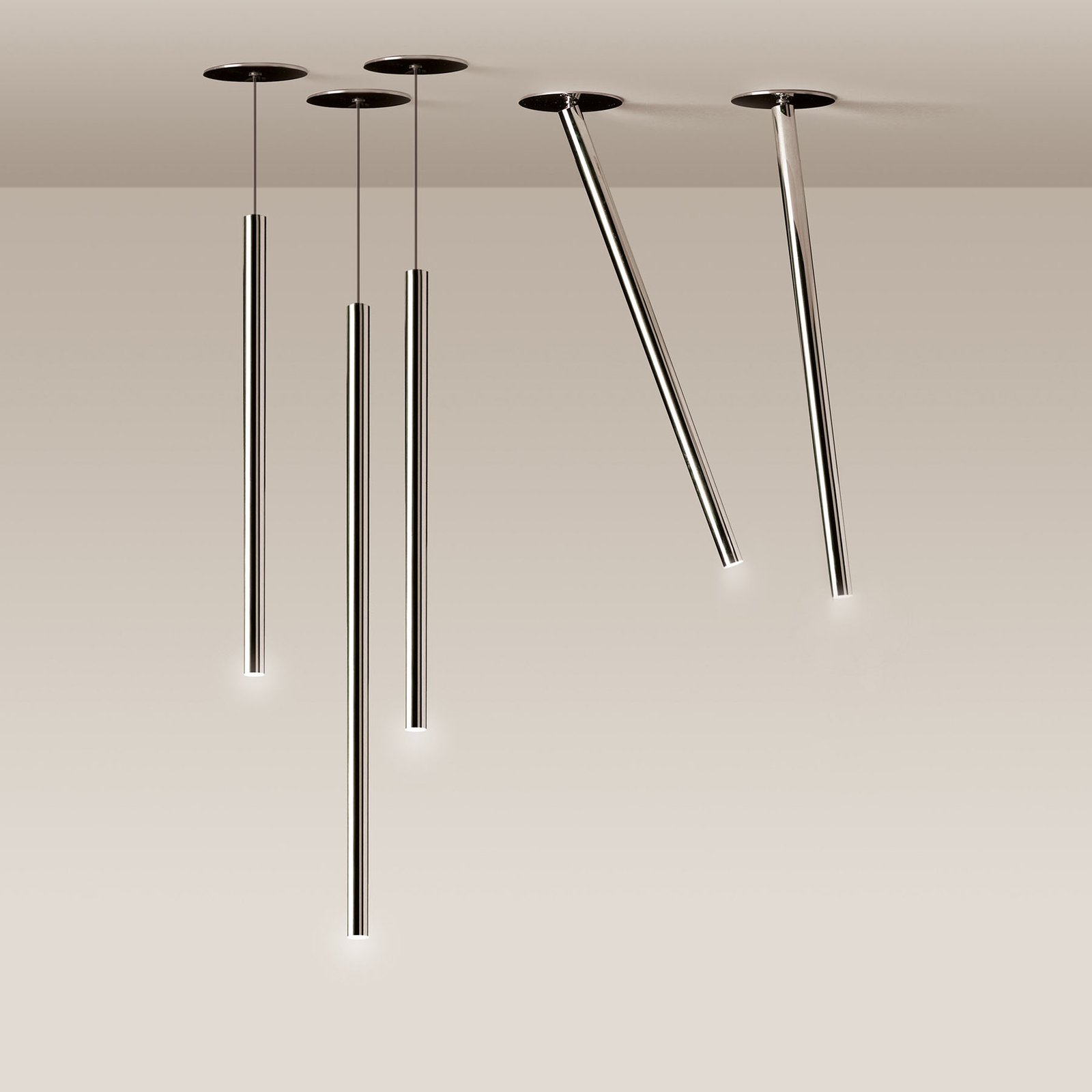 Nemo Canna Nuda LED-Deckenleuchte, schwenkbar