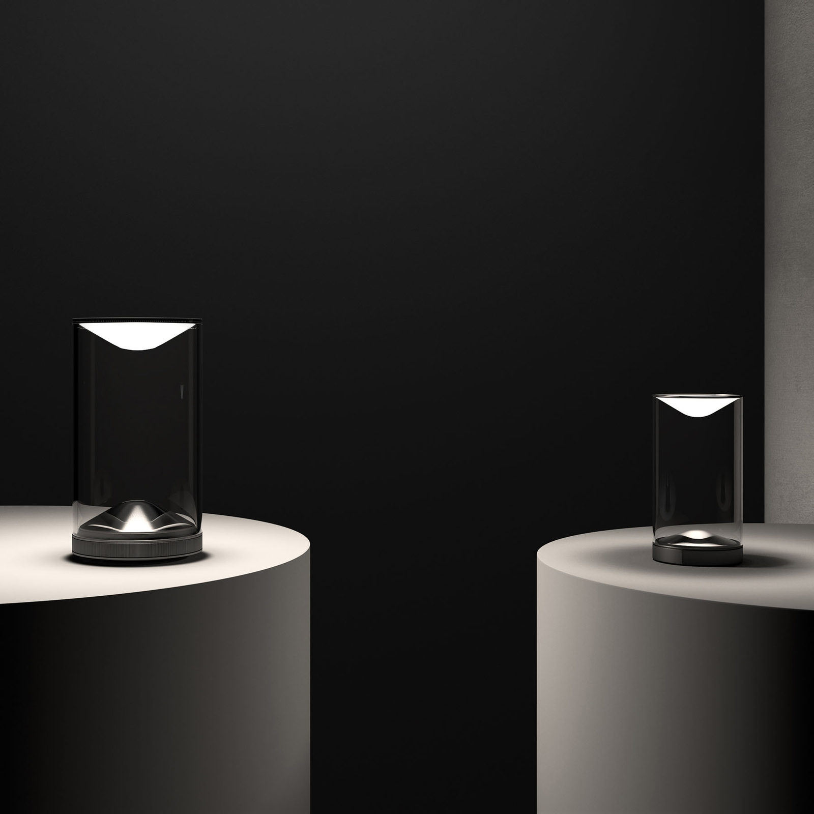 Lumina Eva LED-Tischlampe 3.000K Ø18cm mit Dimmer