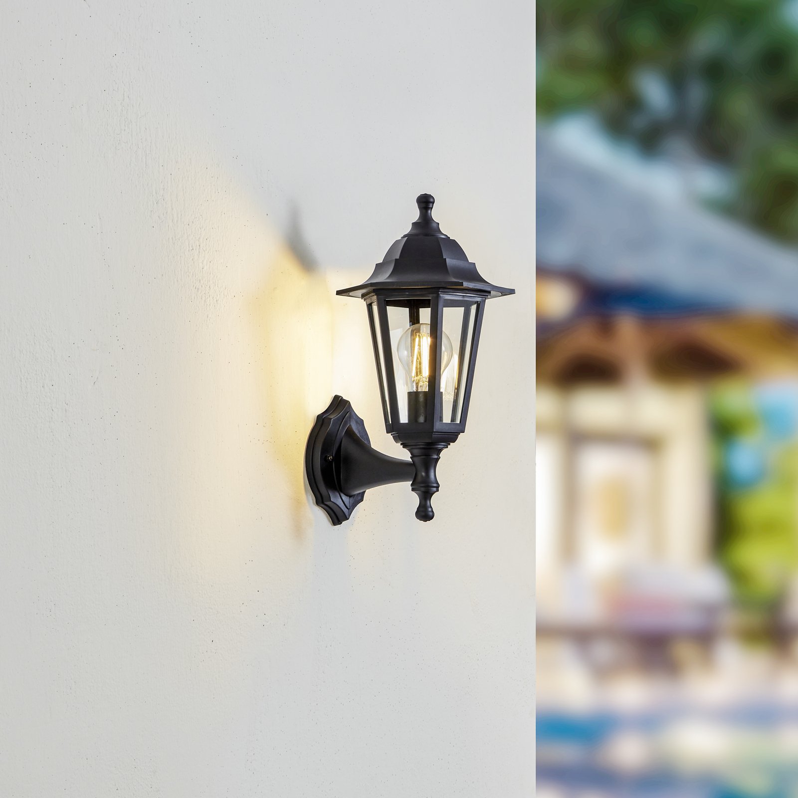 Nane Buiten Wandlamp Black - Lindby
