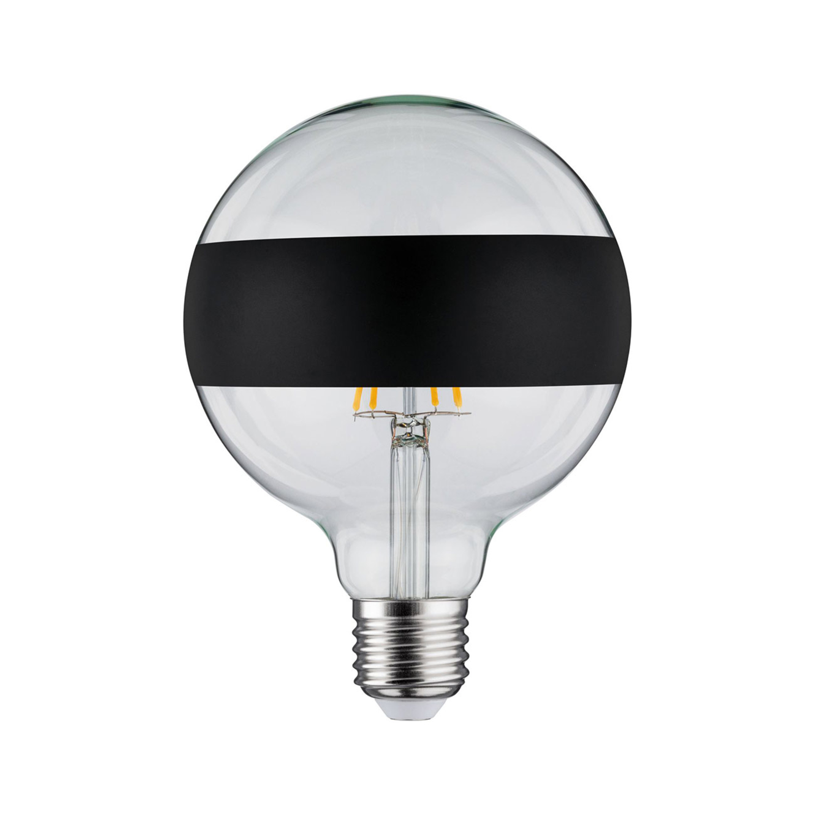 Paulmann LED E27 6,5W G125 Ringspiegel schwarz