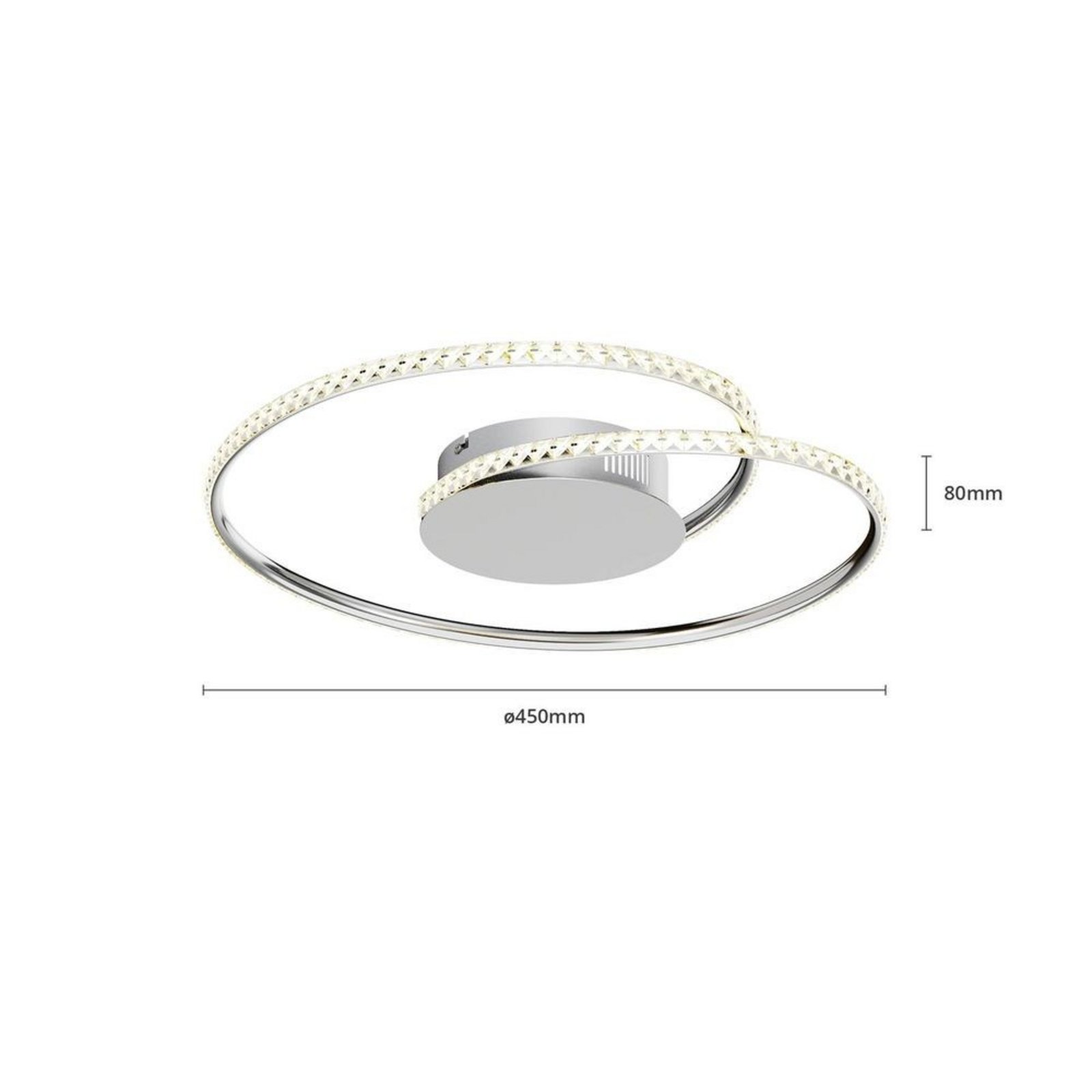 Joline LED Plafonieră Ø45 Chrome/Clear - Lindby