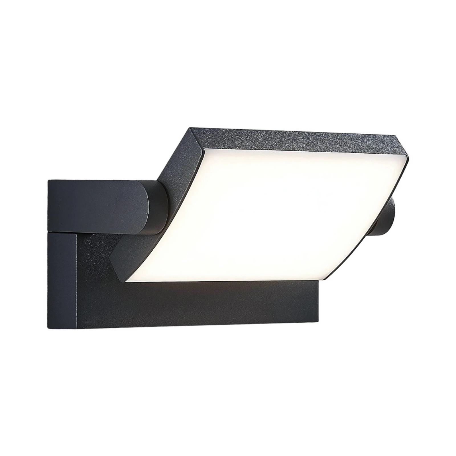 Lindby LED-Außenwandlampe Sherin, anthrazit, schwenkbar