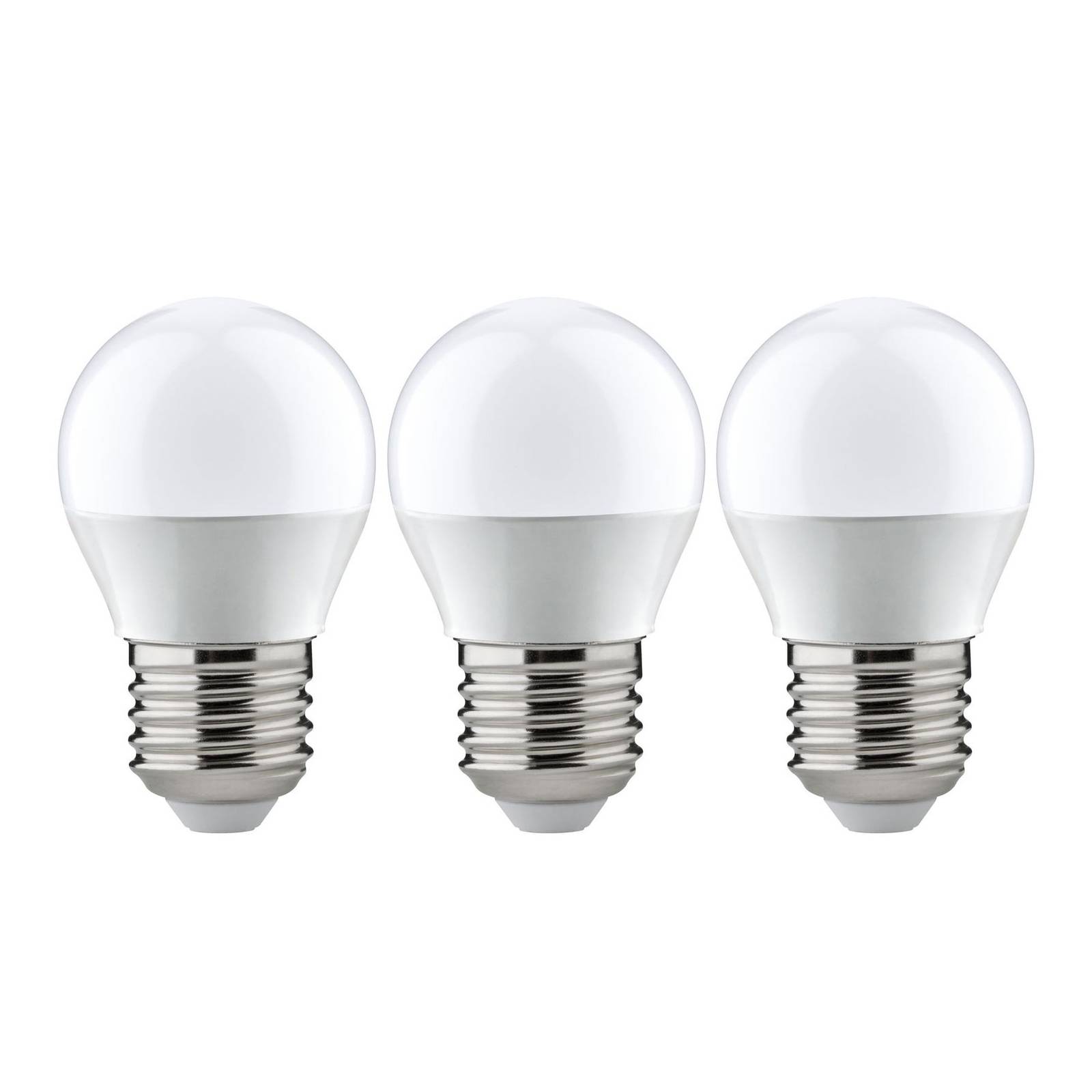Paulmann-LED-pisaralamppu E27 3,5W 2700K opal 3kpl