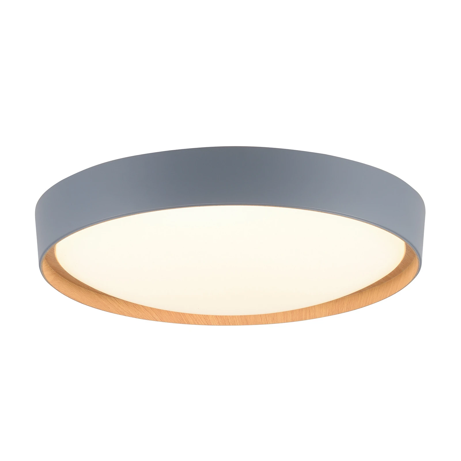Paul Neuhaus Q-EMILIA LED-taklampe, grå/tre
