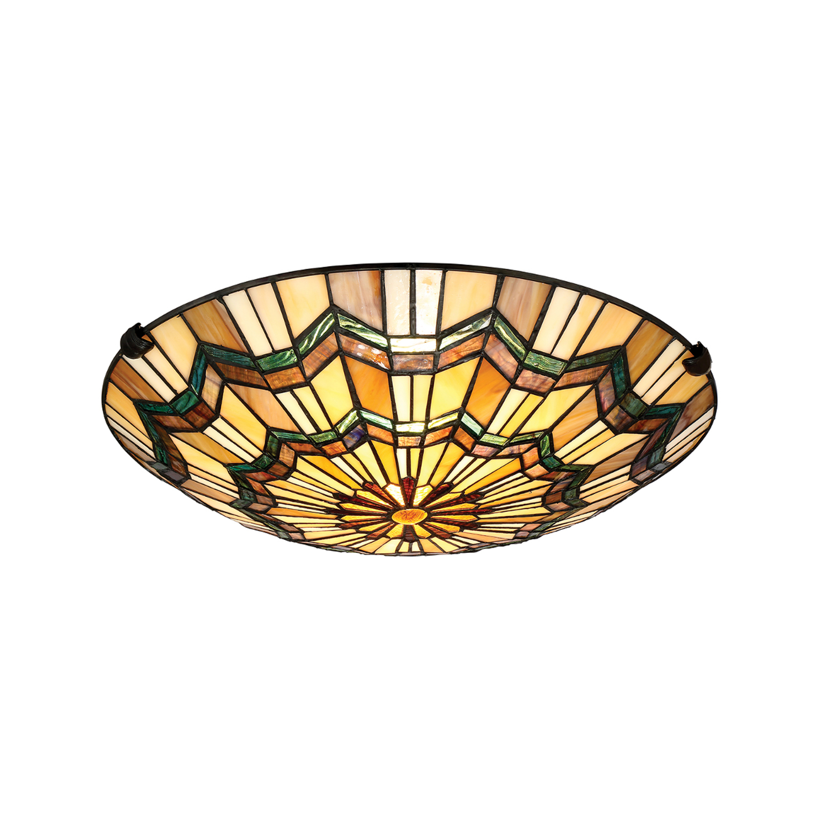 Deckenlampe Alcott im Tiffany-Design