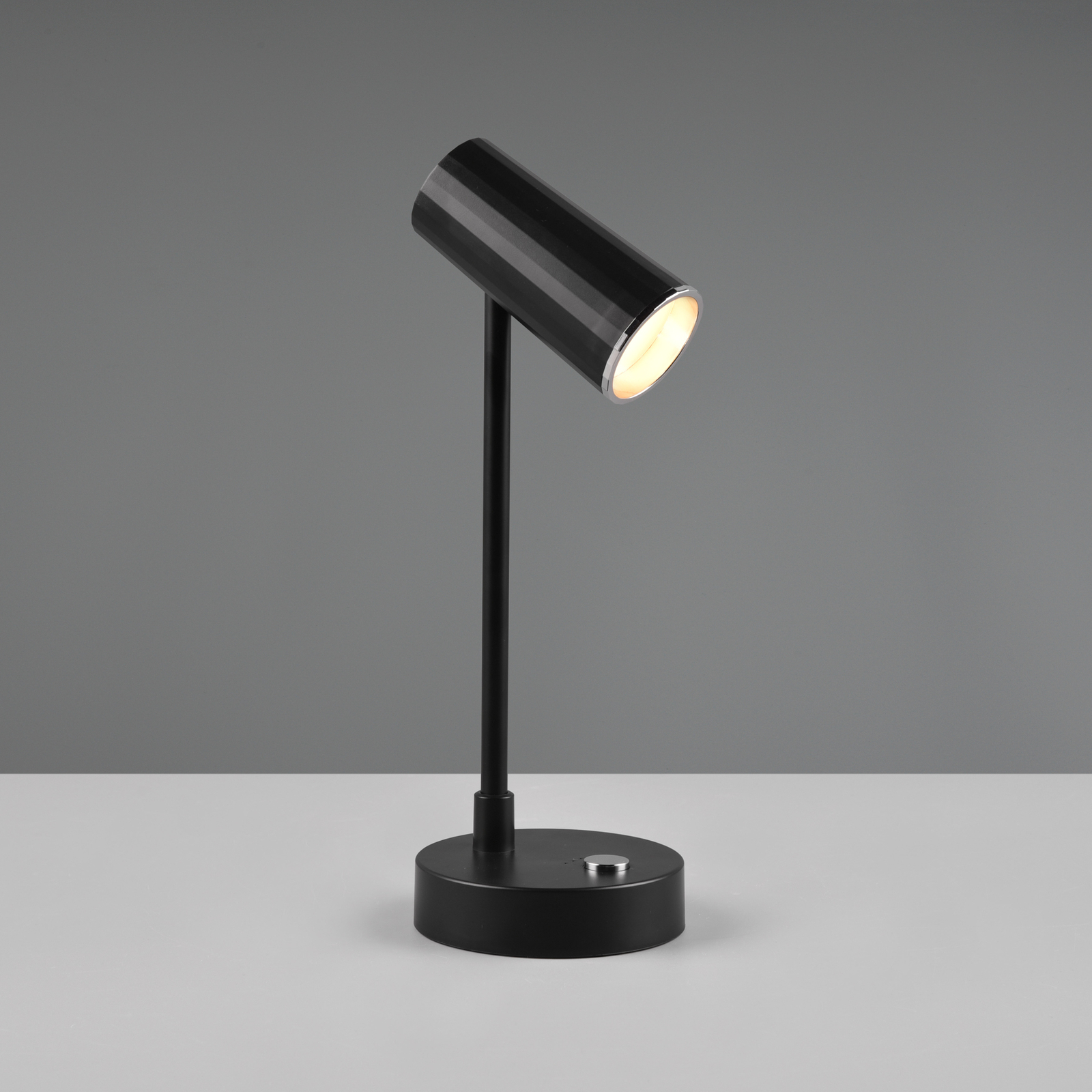 Lámpara de mesa LED Lenny CCT con batería, negro