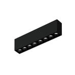 WEVER & DUCRÉ LED-taklampe Linoo 8.0, matt svart metall