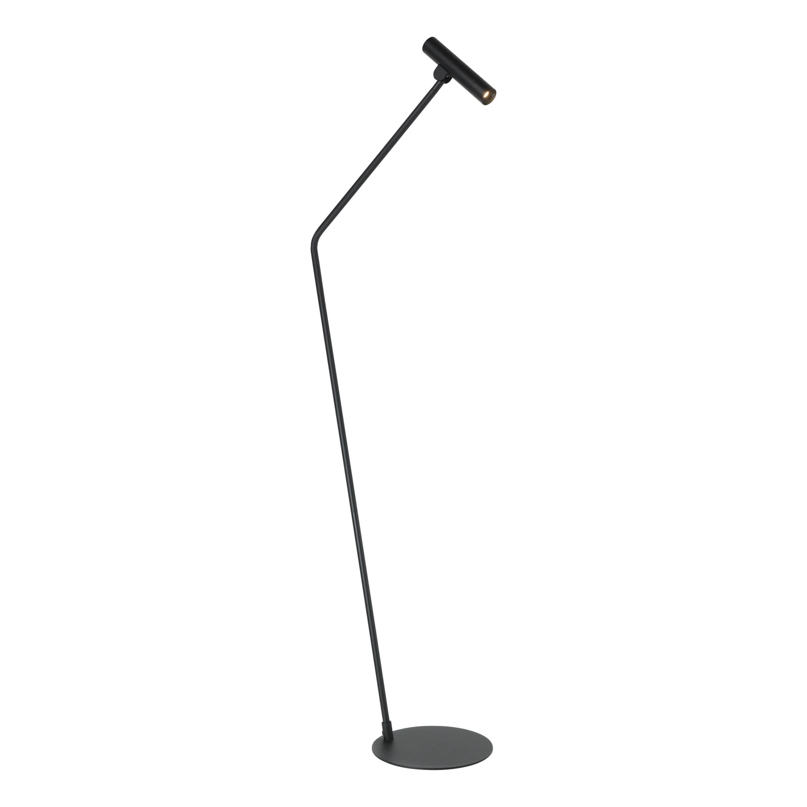 Φωτιστικό δαπέδου Almudaina LED, μαύρο, ύψος 157 cm, ατσάλι