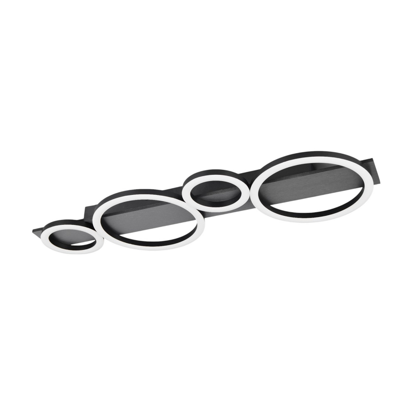 Lumos LED ceiling light, aluminium, 3,000 K, metal, length 72 cm