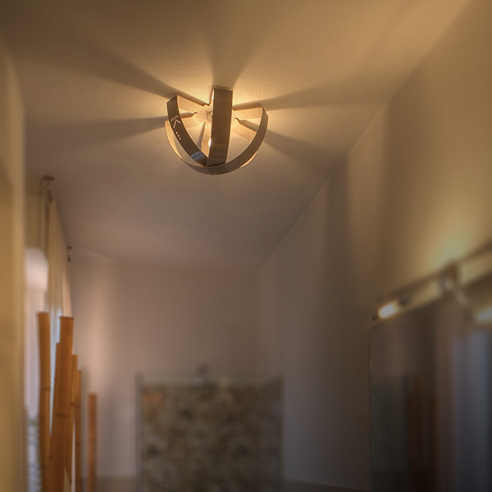 Vergulde wand- en plafondlamp Ecliptika 40 cm
