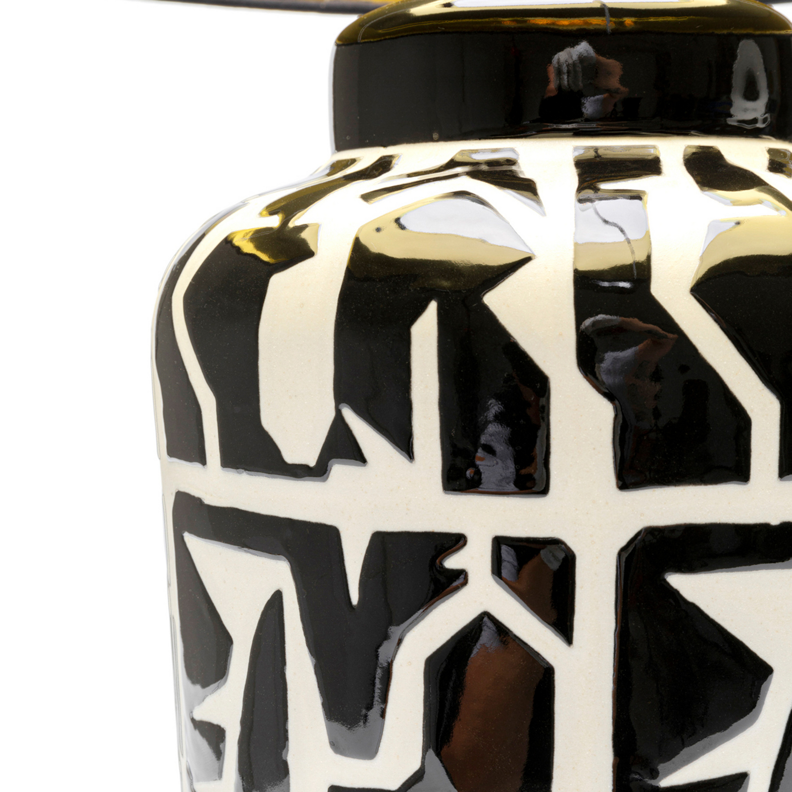 KARE bordlampe Artistico, svart/hvit/gull, 62 cm, E27 KARE bordlampe Artistico, svart/hvit/gull, 62 cm, E27