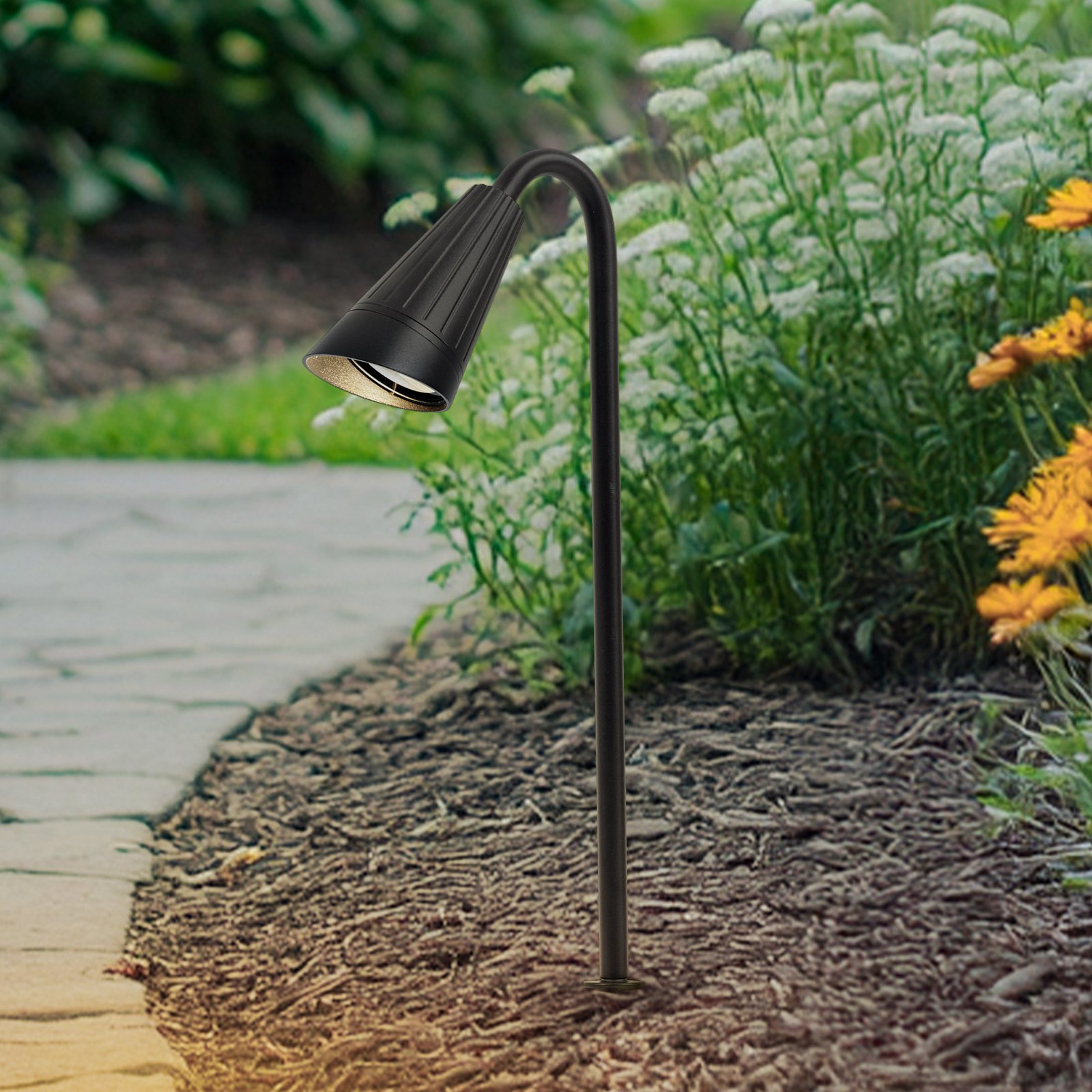 Sorvete földi tüskés lámpa, magasság 62 cm, fém, fekete - Lindby Sorvete földi tüskés lámpa, magasság 62 cm, fém, fekete - Lindby