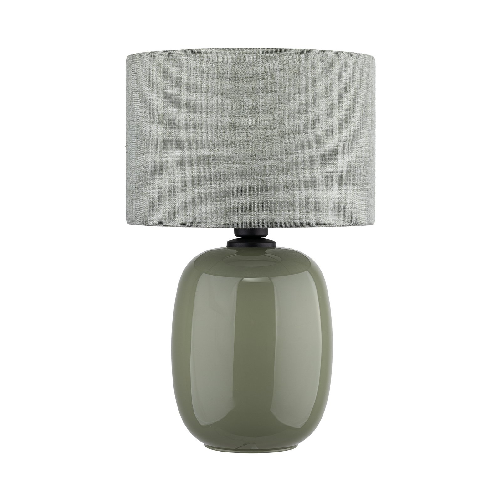 Tafellamp Melody, olijfgroen, textiel, hoogte 48 cm, E27 Tafellamp Melody, olijfgroen, textiel, hoogte 48 cm, E27