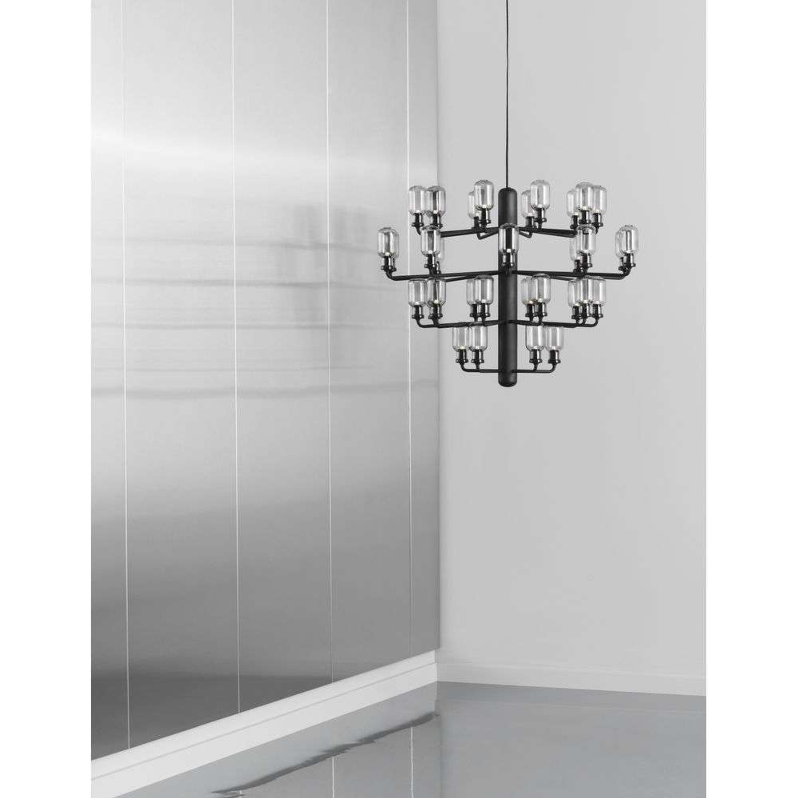 Amp Candelabru Small Smoke/Black - Normann Copenhagen