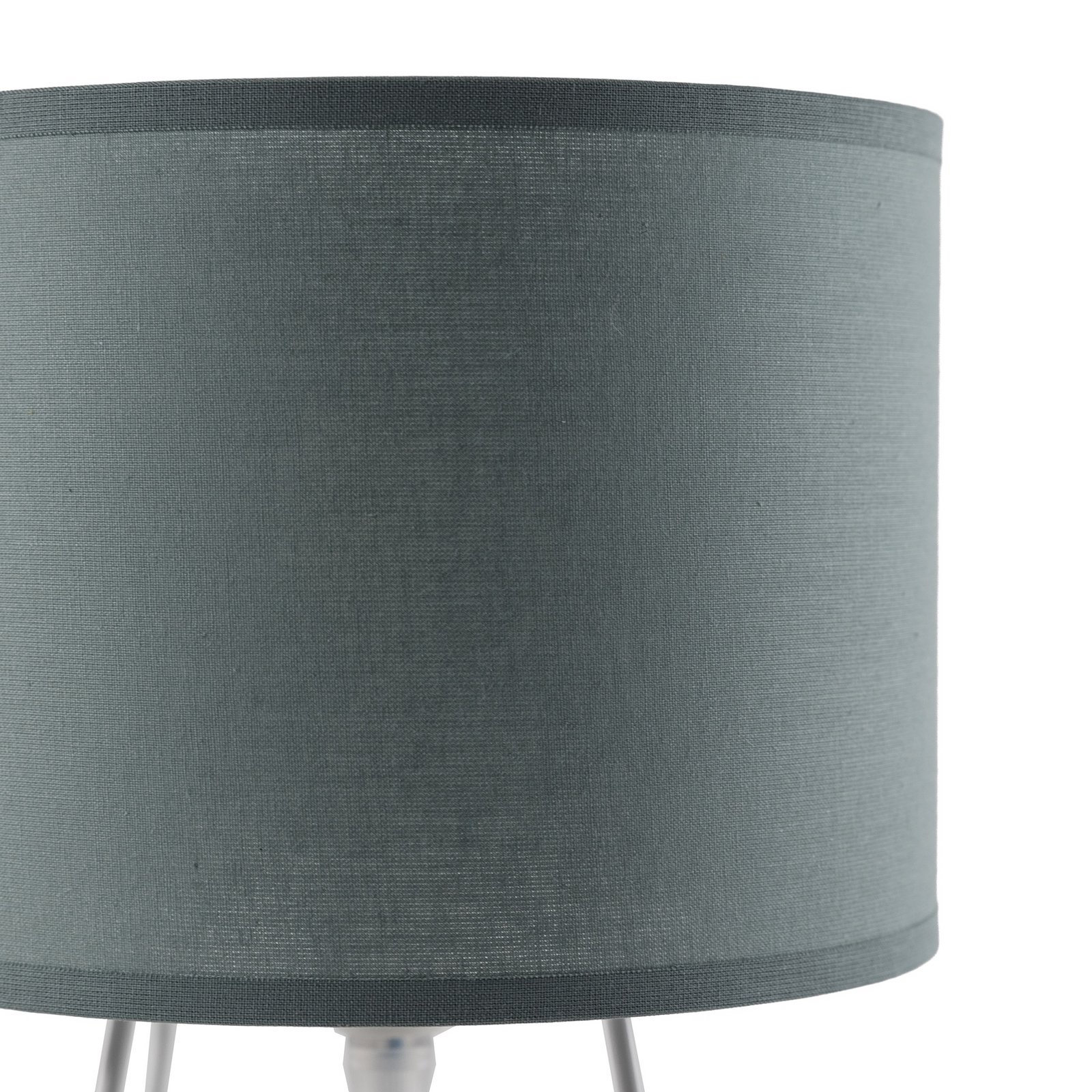 Stolní lampa Trixi, kov, látka, šalvějově zelená, bílá