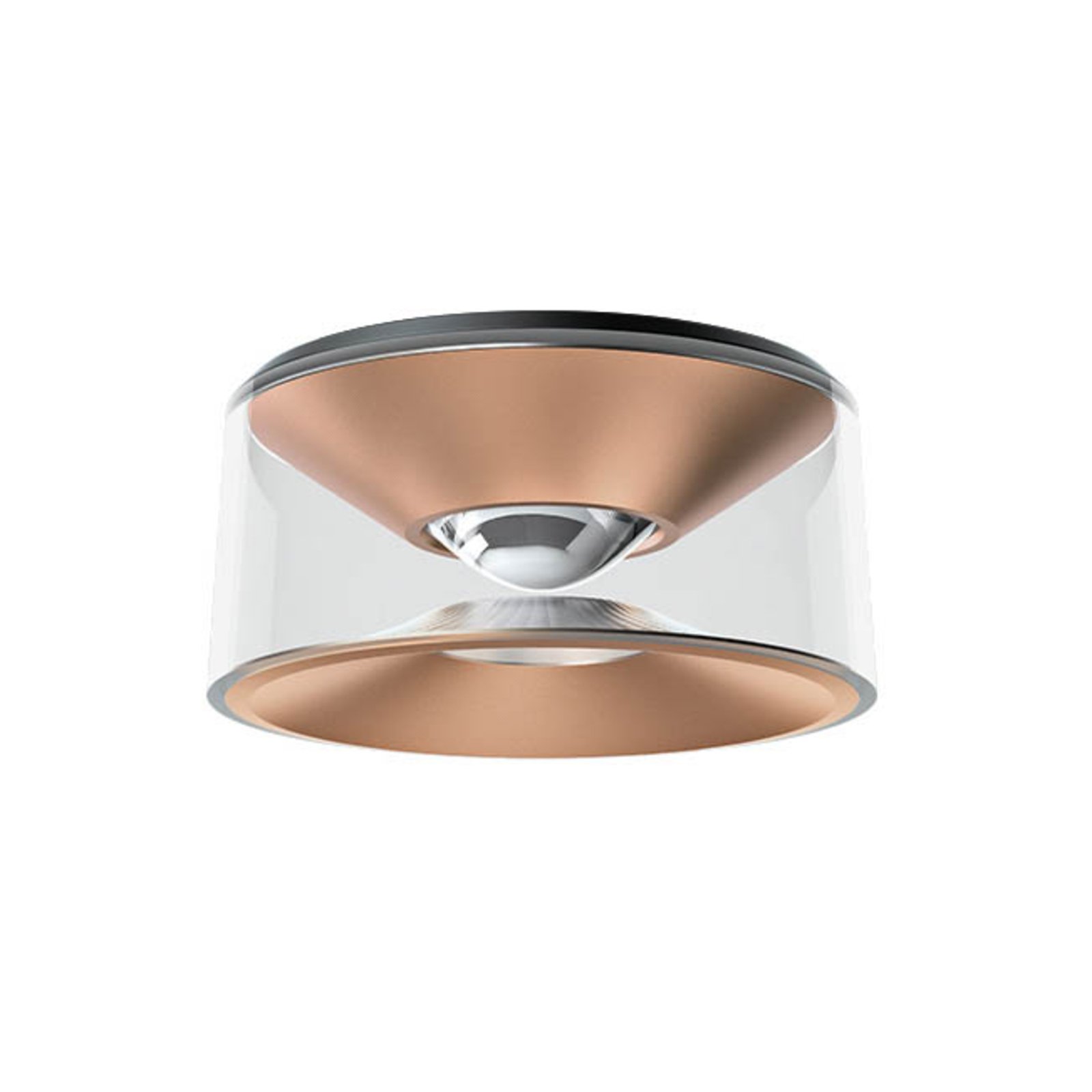 Ribag Vior LED ceiling light 230V rose gold