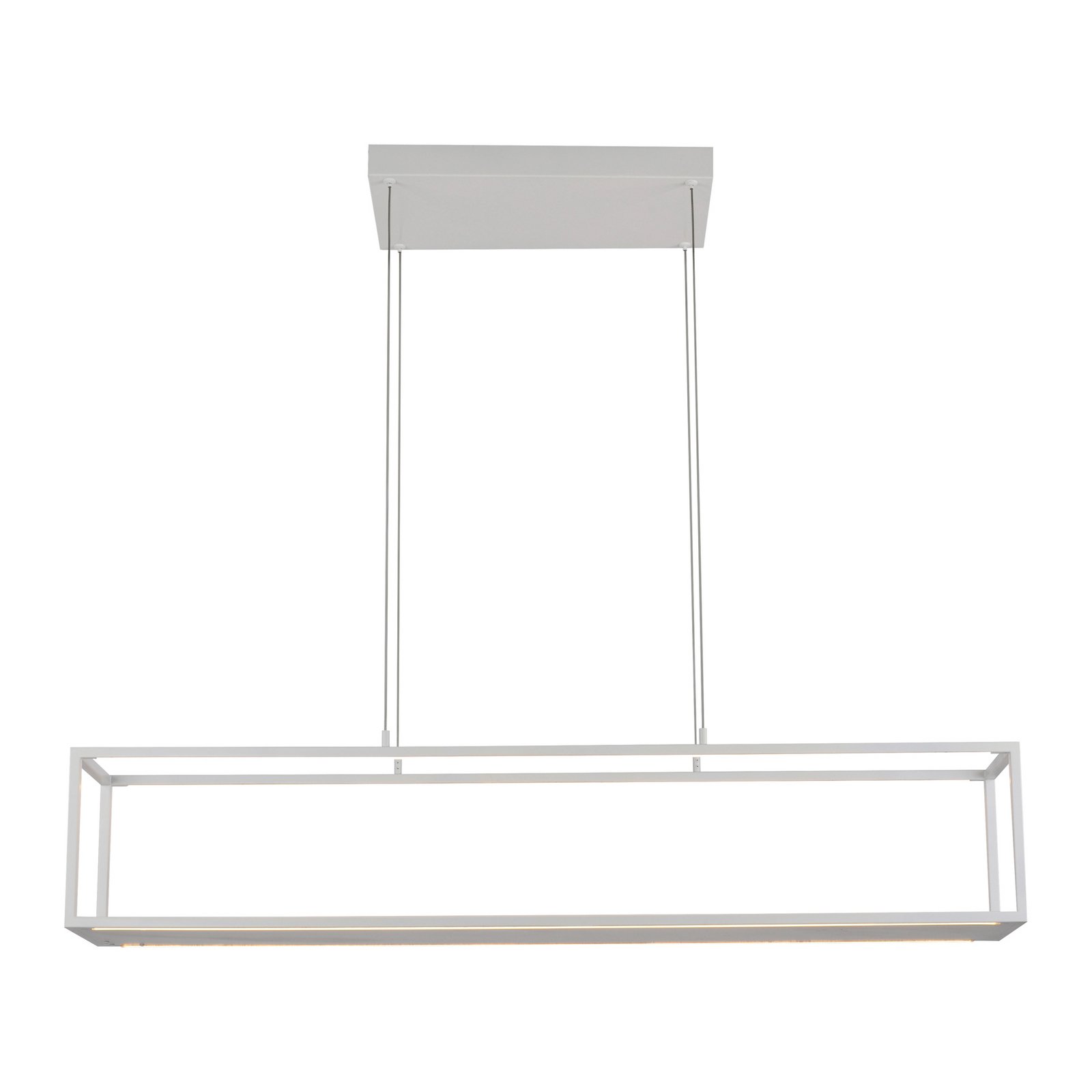 Lámpara colgante LED Contura de Paul Neuhaus, blanca, 105 cm