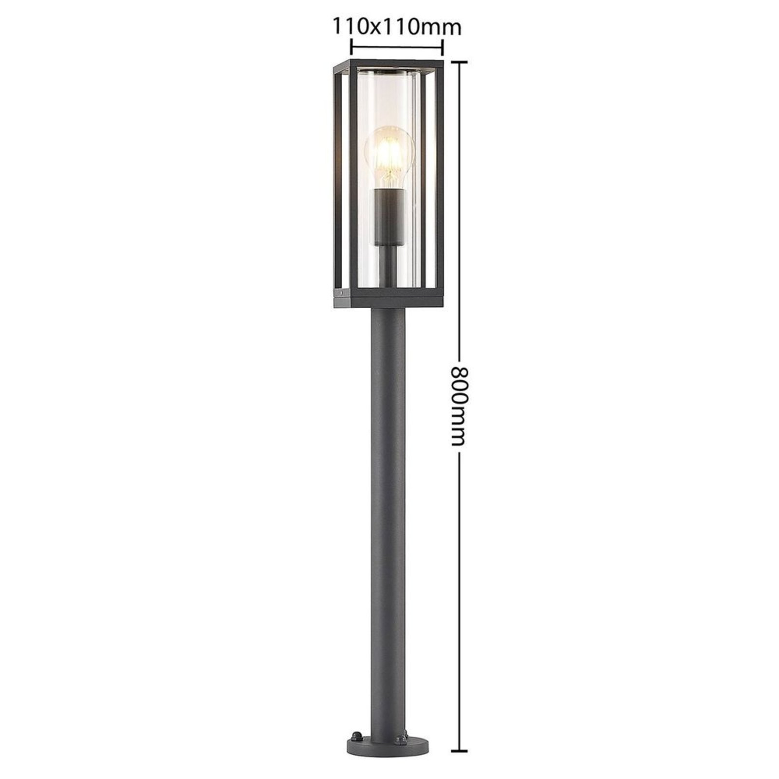 Giavanna Garden Lamp H80 Dark Grey - Lindby