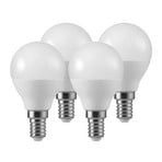 Lampadina a goccia E14 3W 2.700K opaca 3+1 Set