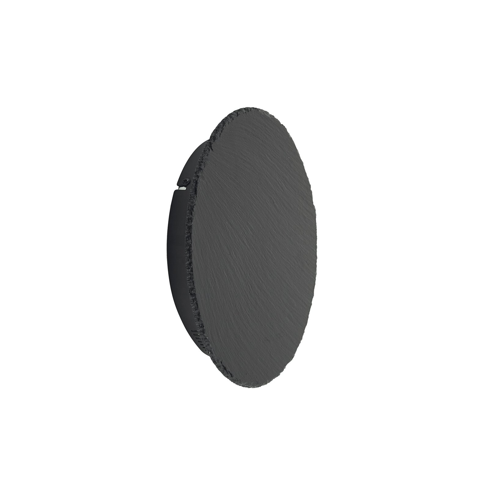 Lindby Peetu LED wall light, slate, round