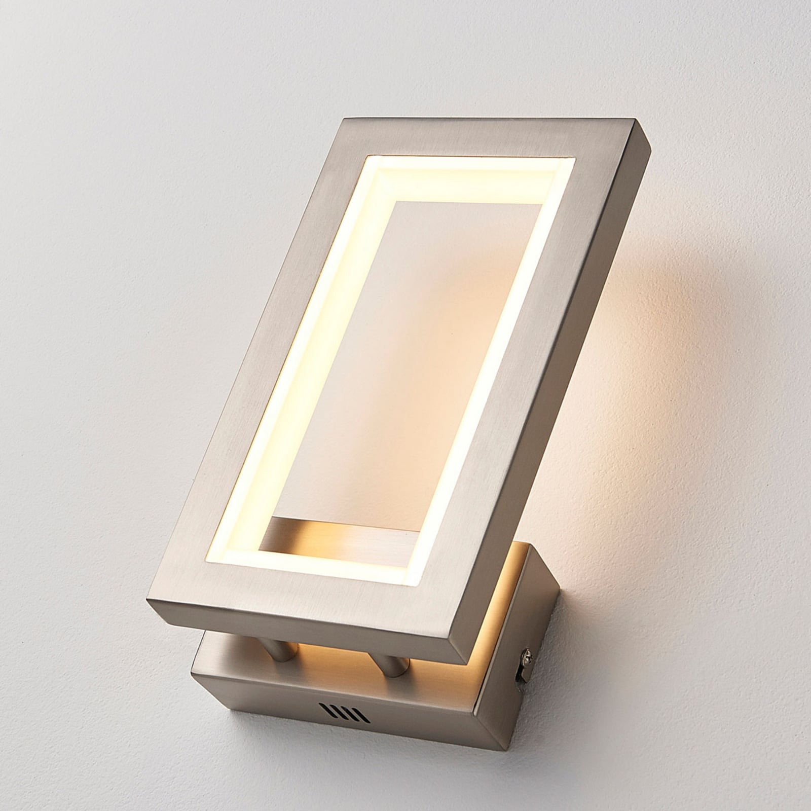 Heriba LED Wandleuchte Matt Nickel - Lucande