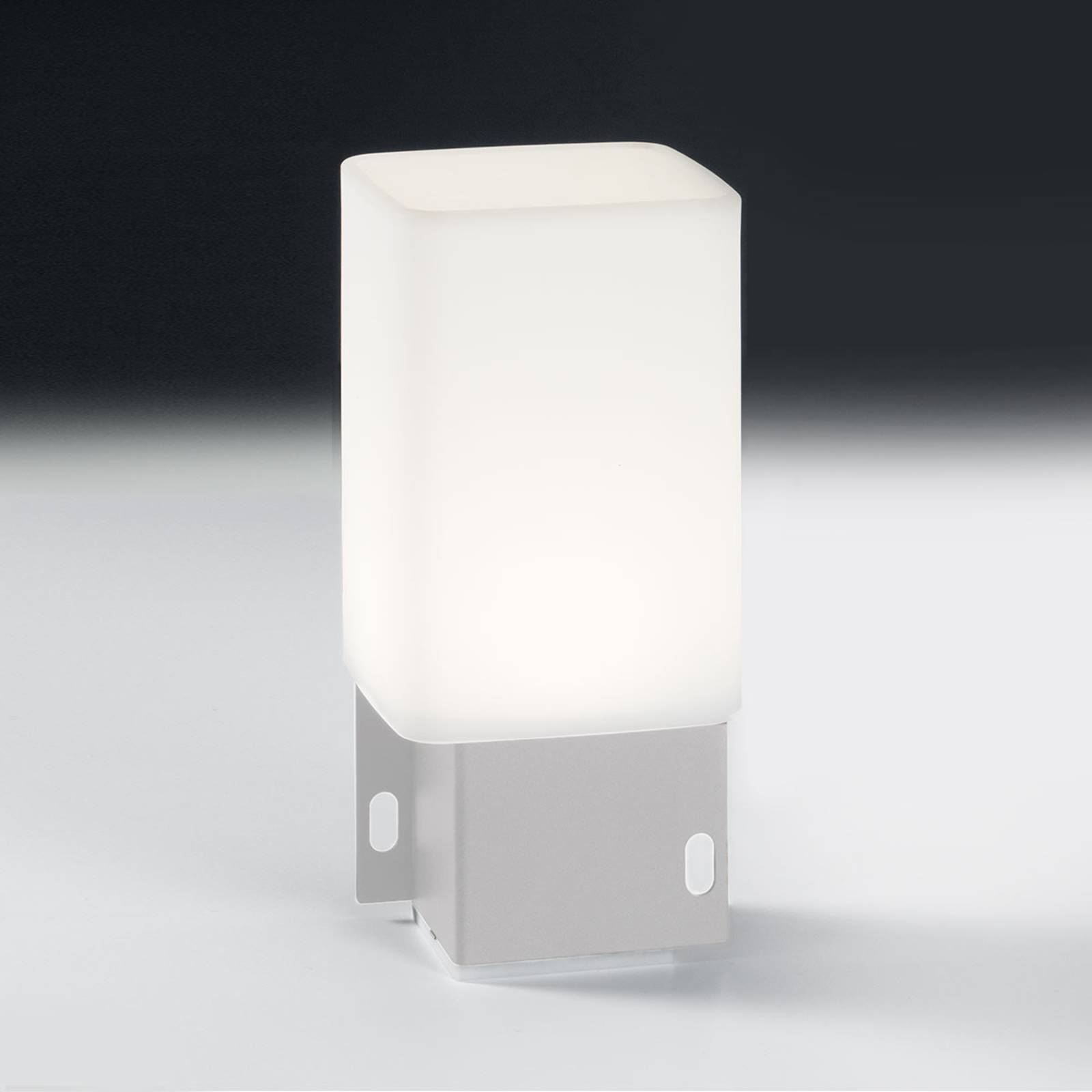 Lampe ext. déco LED Cuadrat - 1 port USB, blanche