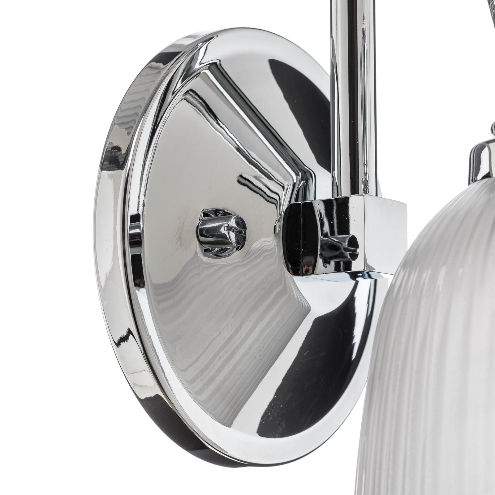 Applique murale LED Cora pour salle de bain, à 1 lampe, verre, IP44 - Elstead