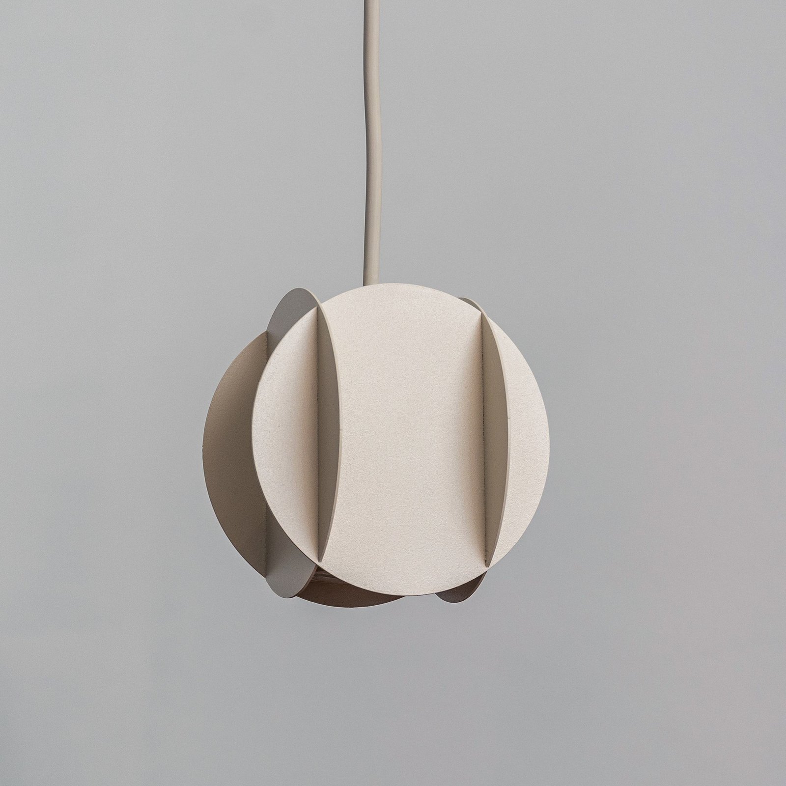 Lampa wisząca GAMBIT, kremowy biały, Ø 10 cm, metal, GU10