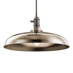 Lampa wisząca Cobson Ø 40,7 cm nikiel polerowany