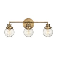 Applique da bagno Poppy, 3 luci, ottone
