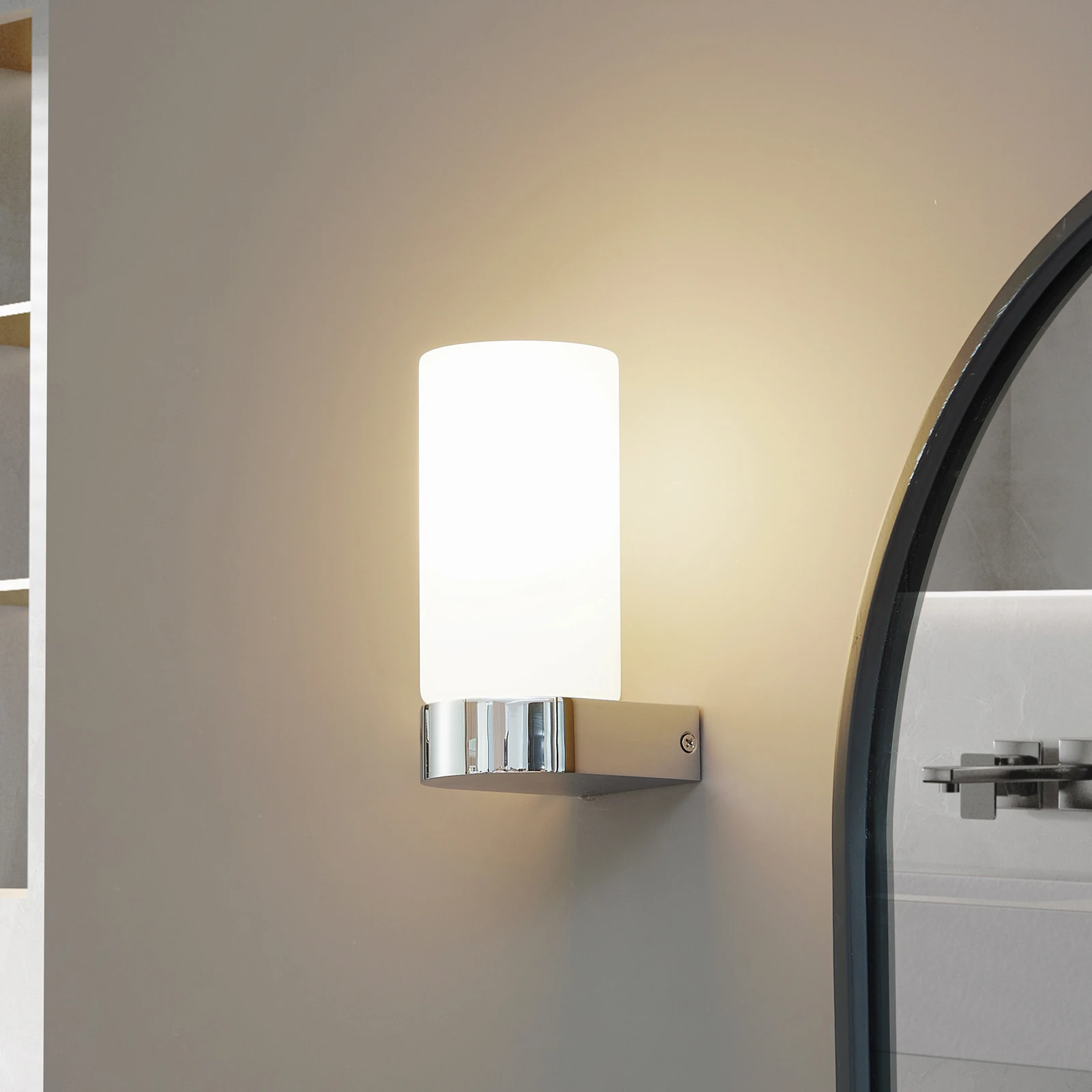 Applique Murale LED Pour Salle De Bain Lind IP44 4.000 K Chrome/blanc