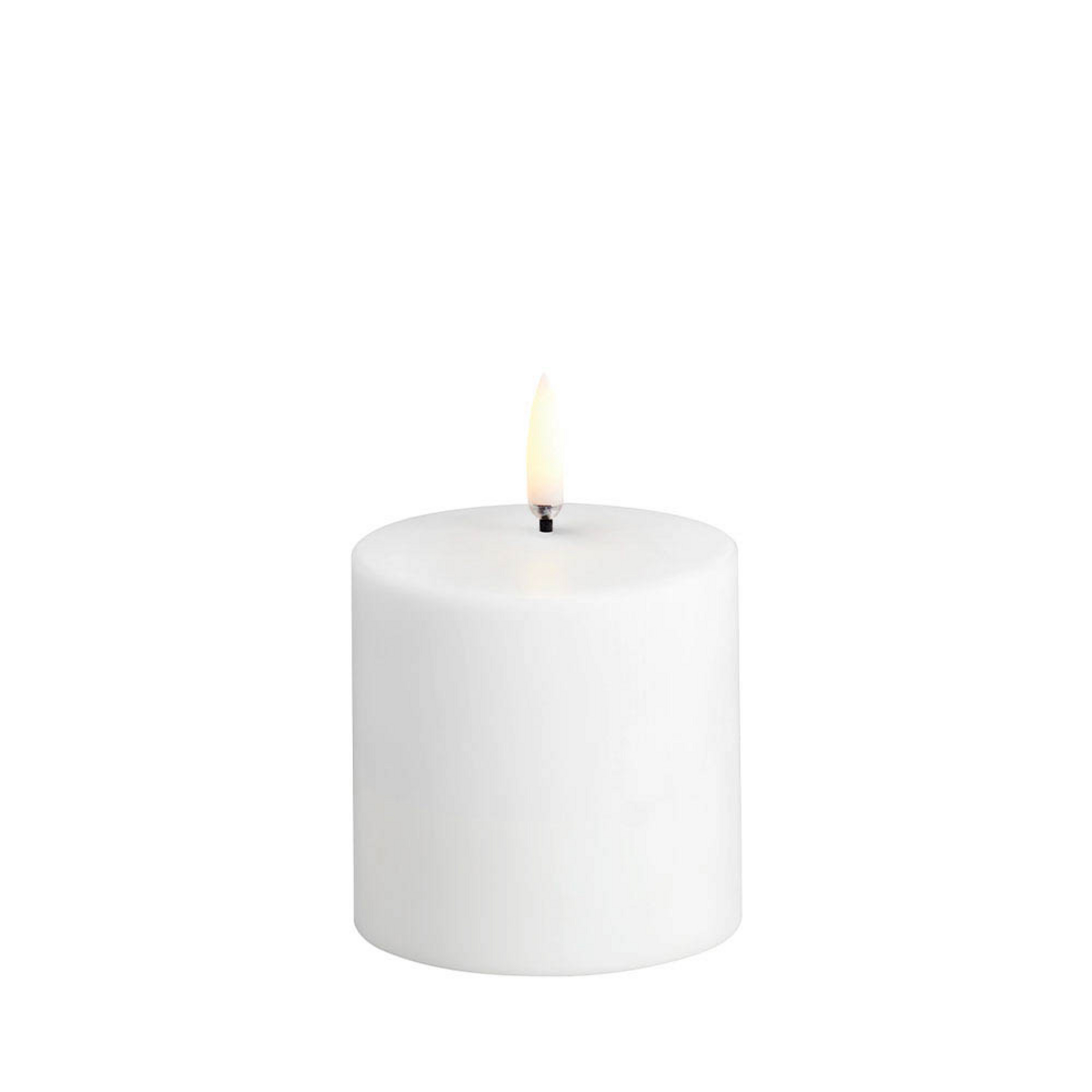 Ładowalna świeca stożkowa LED 6,8 x 6,8 cm, biała – Uyuni Lighting