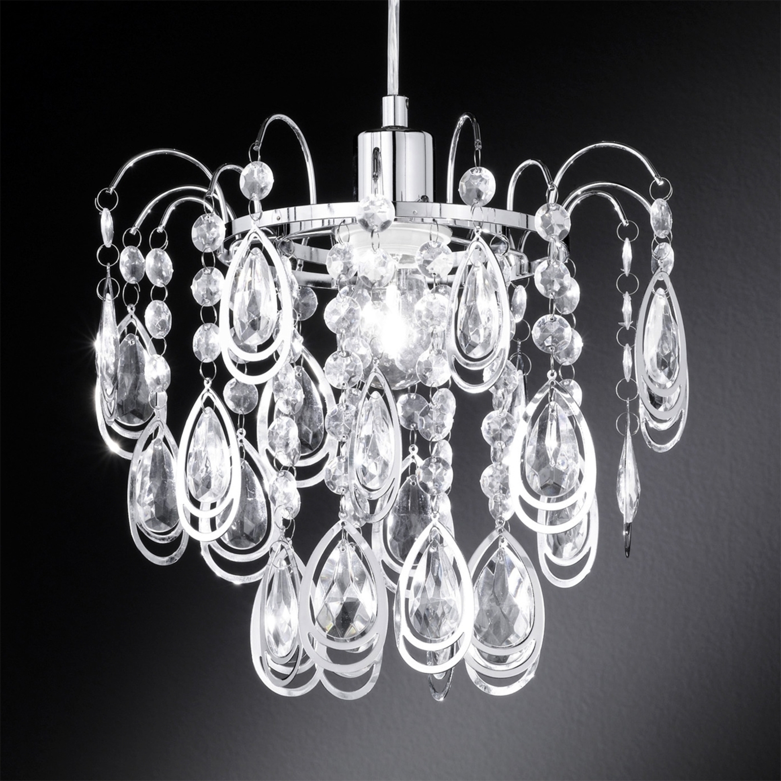 Wofi Carree hanging light: spectacular light spectacle, for Living / Dining Room, Plastic, metal, E27, 60 W, energy efficiency: A++
