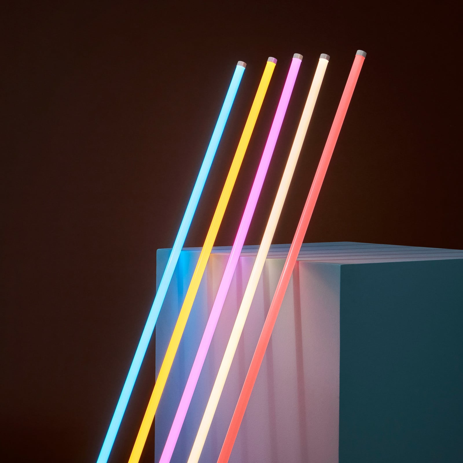 Neon Tube LED-rørpære, blå, længde 1,5 m, stik HAY - Stue - Moderne - Plastik - Lineær