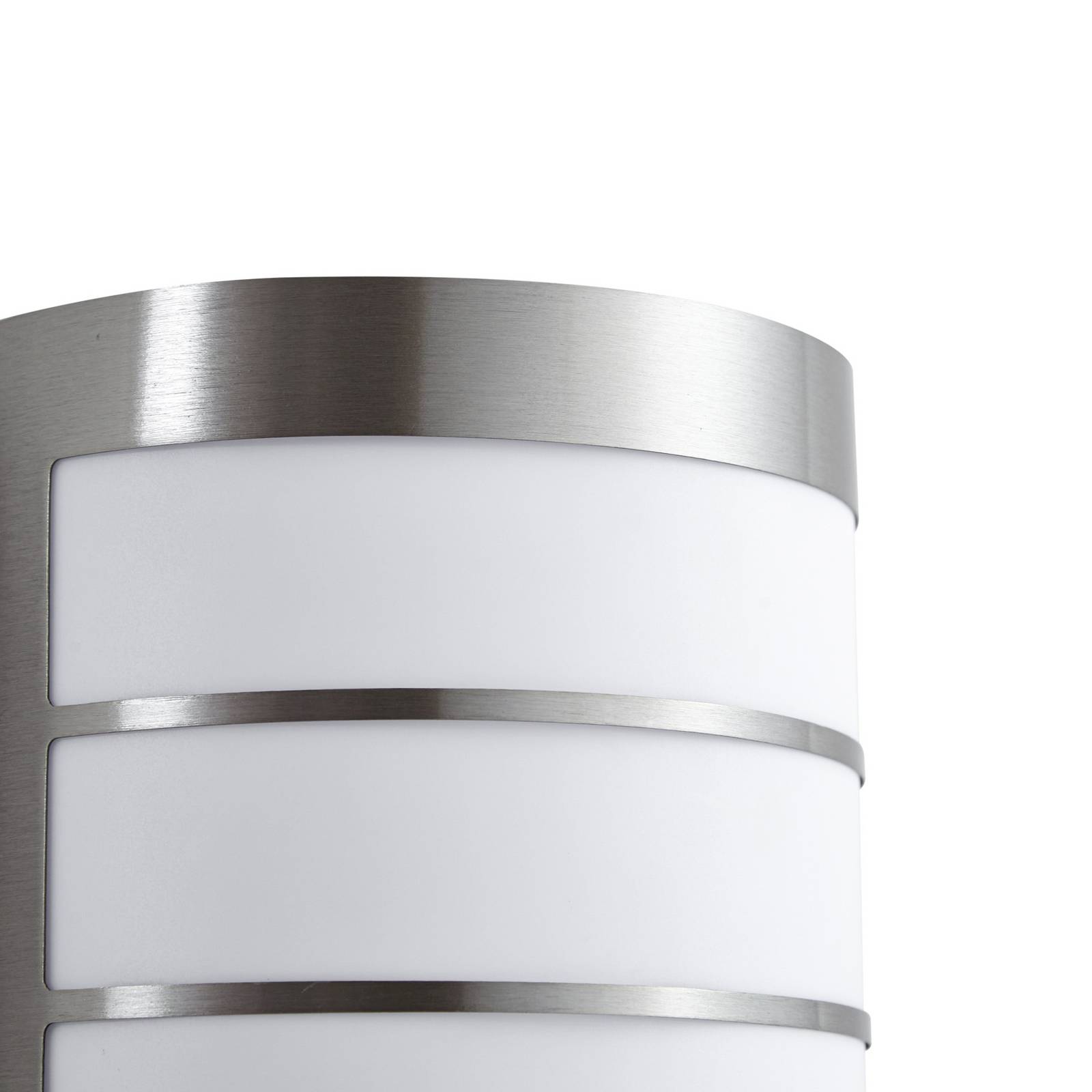 Lindby Kinkiet zewnętrzny Noyan, 20 cm, stal nierdzewna, IP44, E27