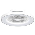 Gudrs LED griestu ventilators Tibet, balts, līdzstrāvas, kluss, Ø 65 cm