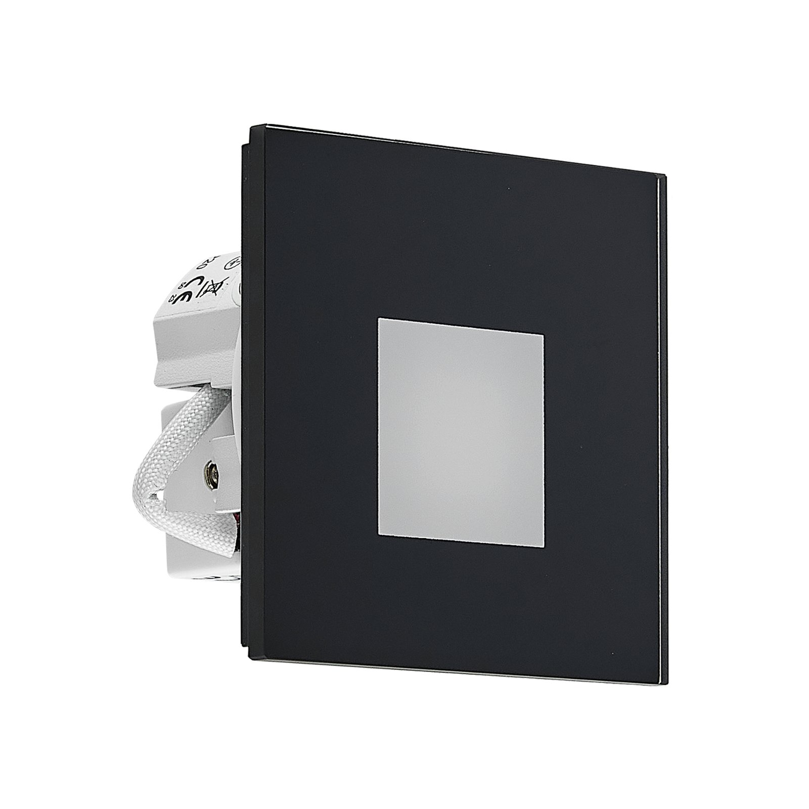 Molto Luce LED recessed light Wall R68 Glass IP44 SQ, black