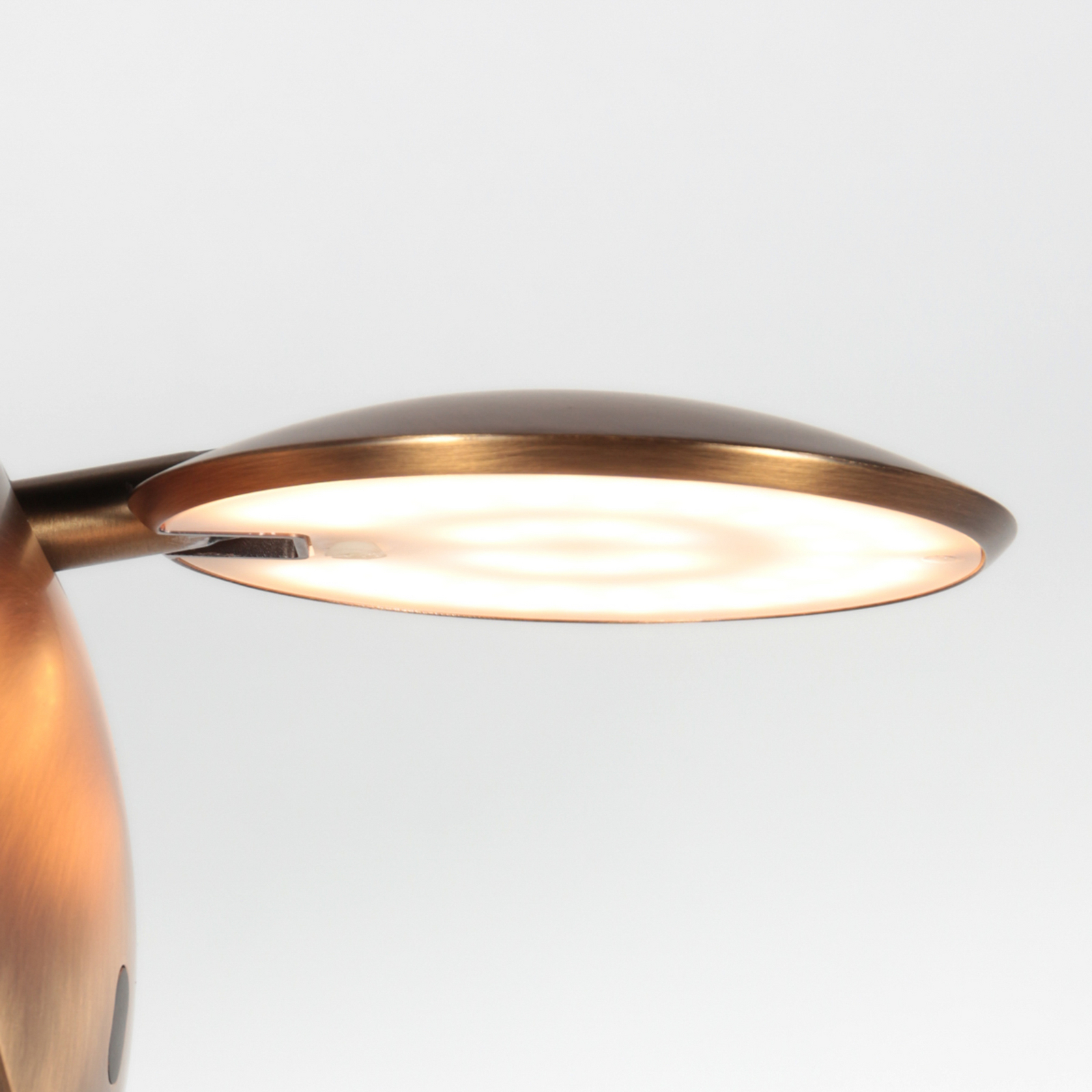 LED wandlamp Zenith 2, brons, CCT, metaal, stekker LED wandlamp Zenith 2, brons, CCT, metaal, stekker