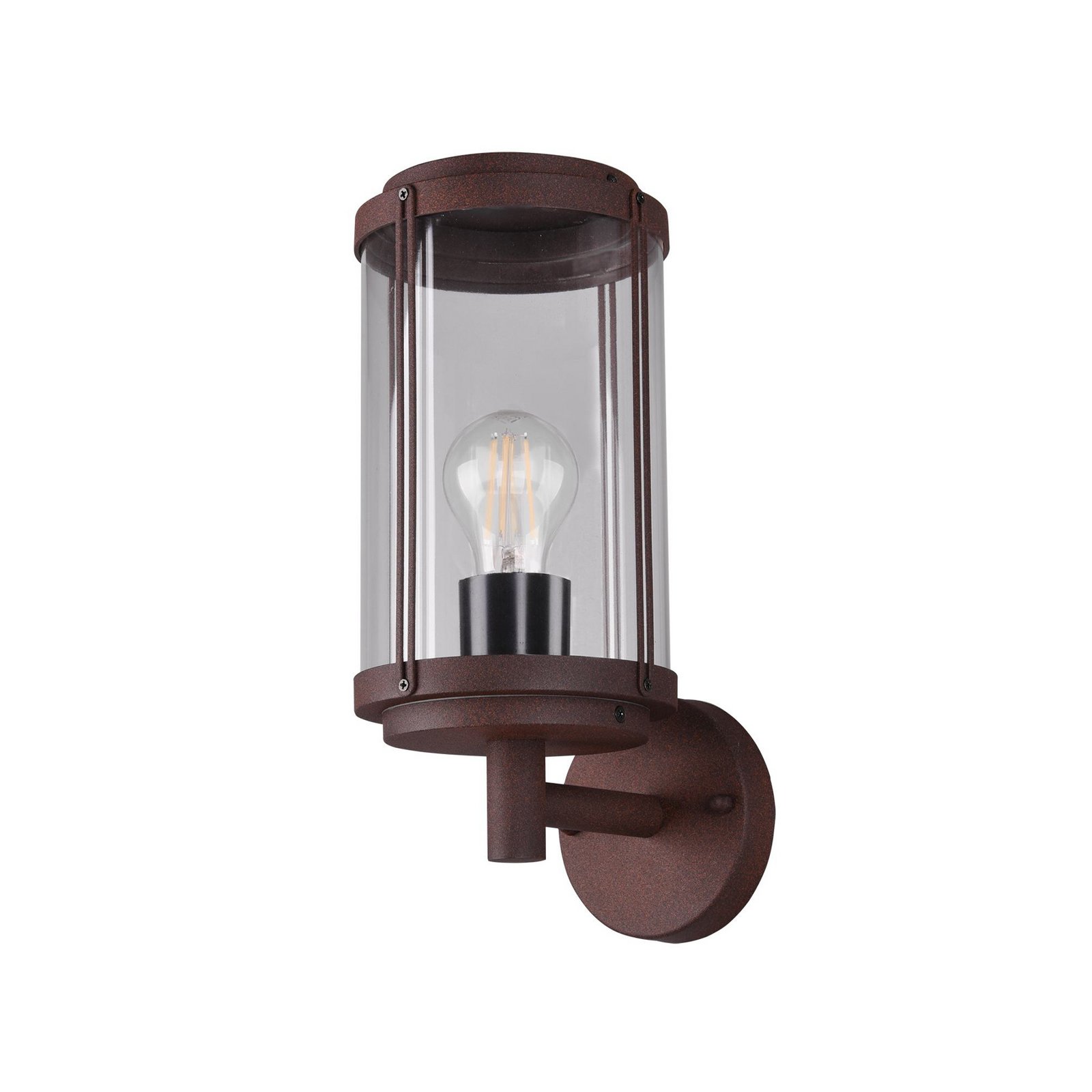 Āra sienas lampa TANARO, rūsas krāsā, augstums 33 cm, metāls IP44 Āra sienas lampa TANARO, rūsas krāsā, augstums 33 cm, metāls IP44