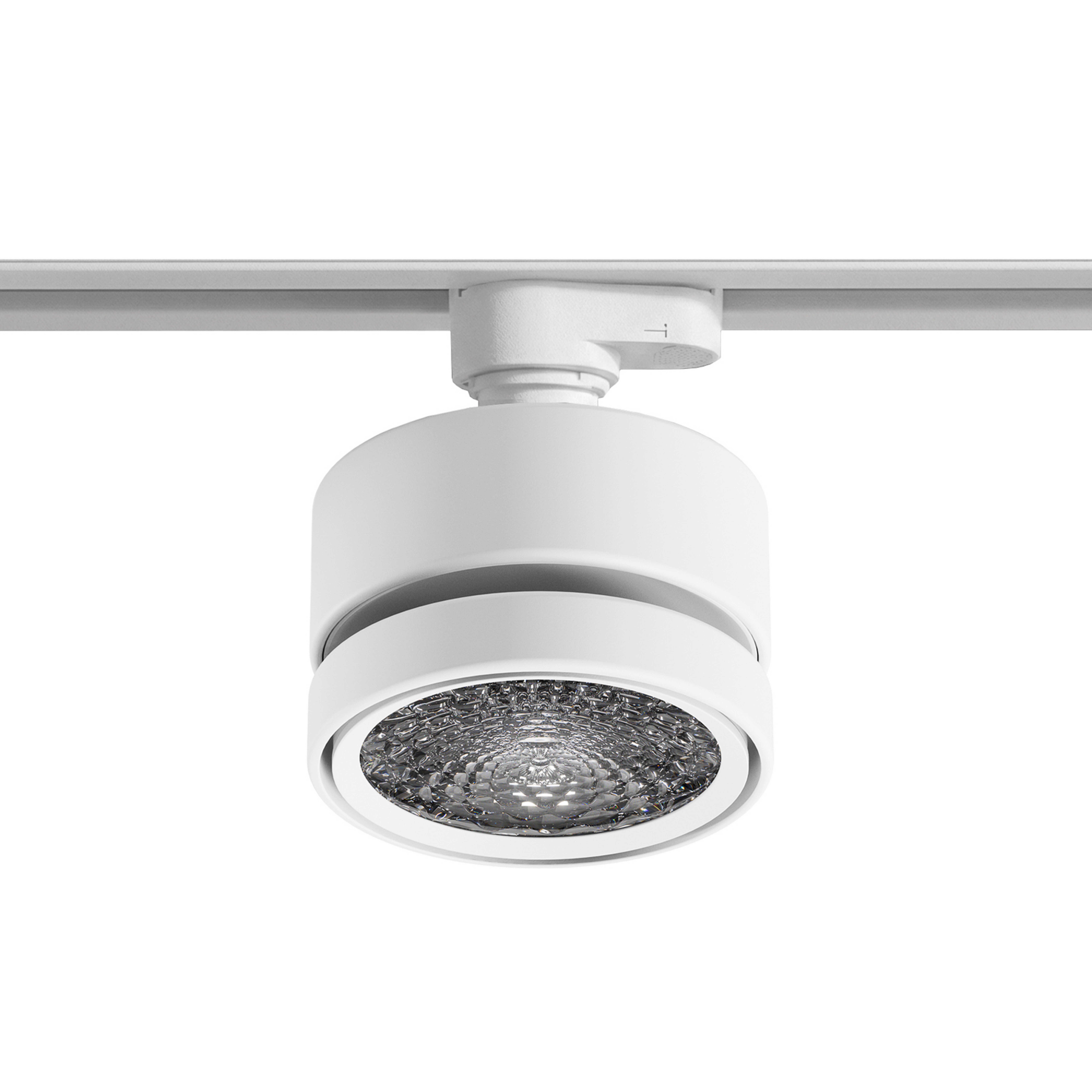 Nivo rail adapter, white, 3-phase, metal - Sigor