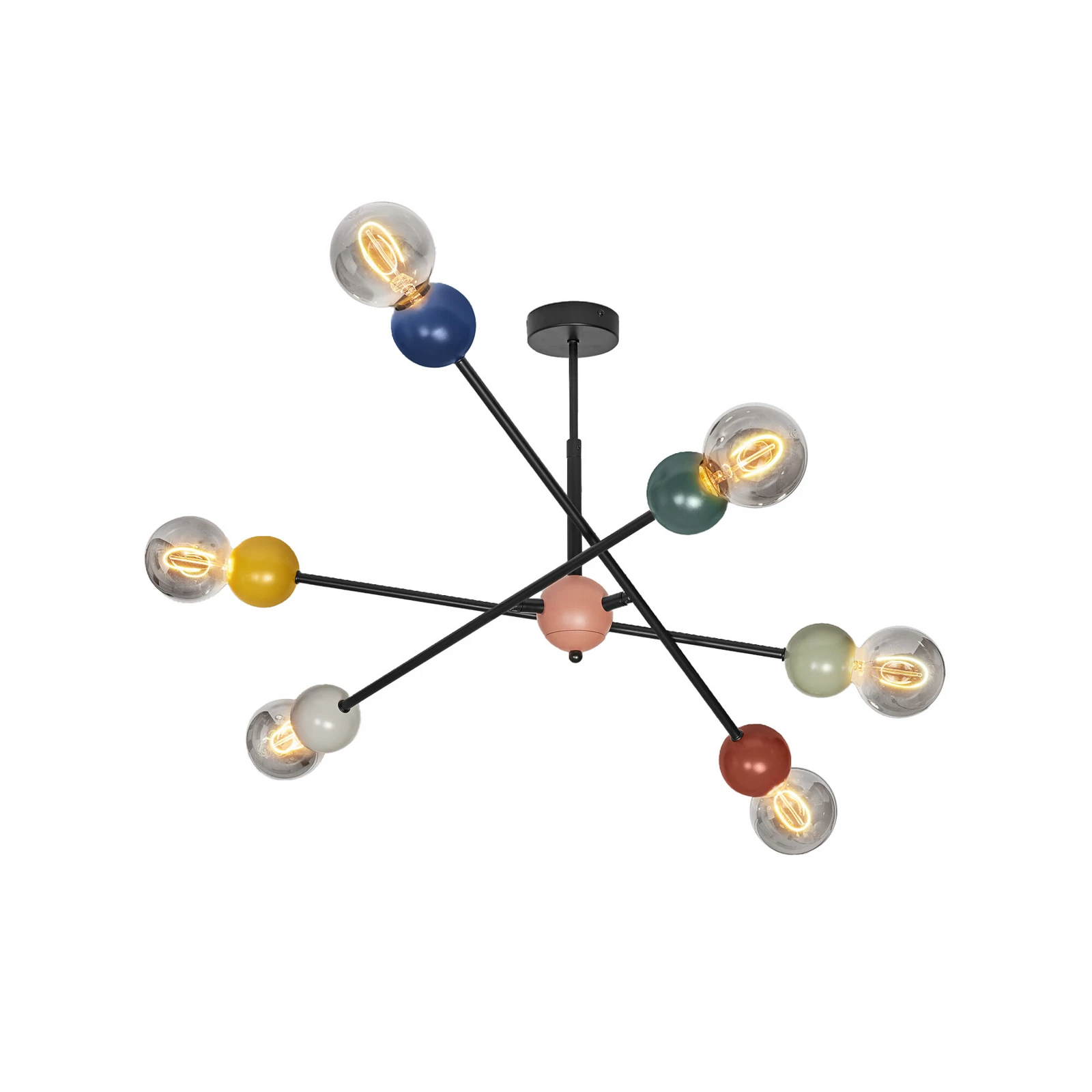 OSRAM Φωτιστικό οροφής Decor Bubble, 6 φώτα, ατσάλι, πολύχρωμο, E27