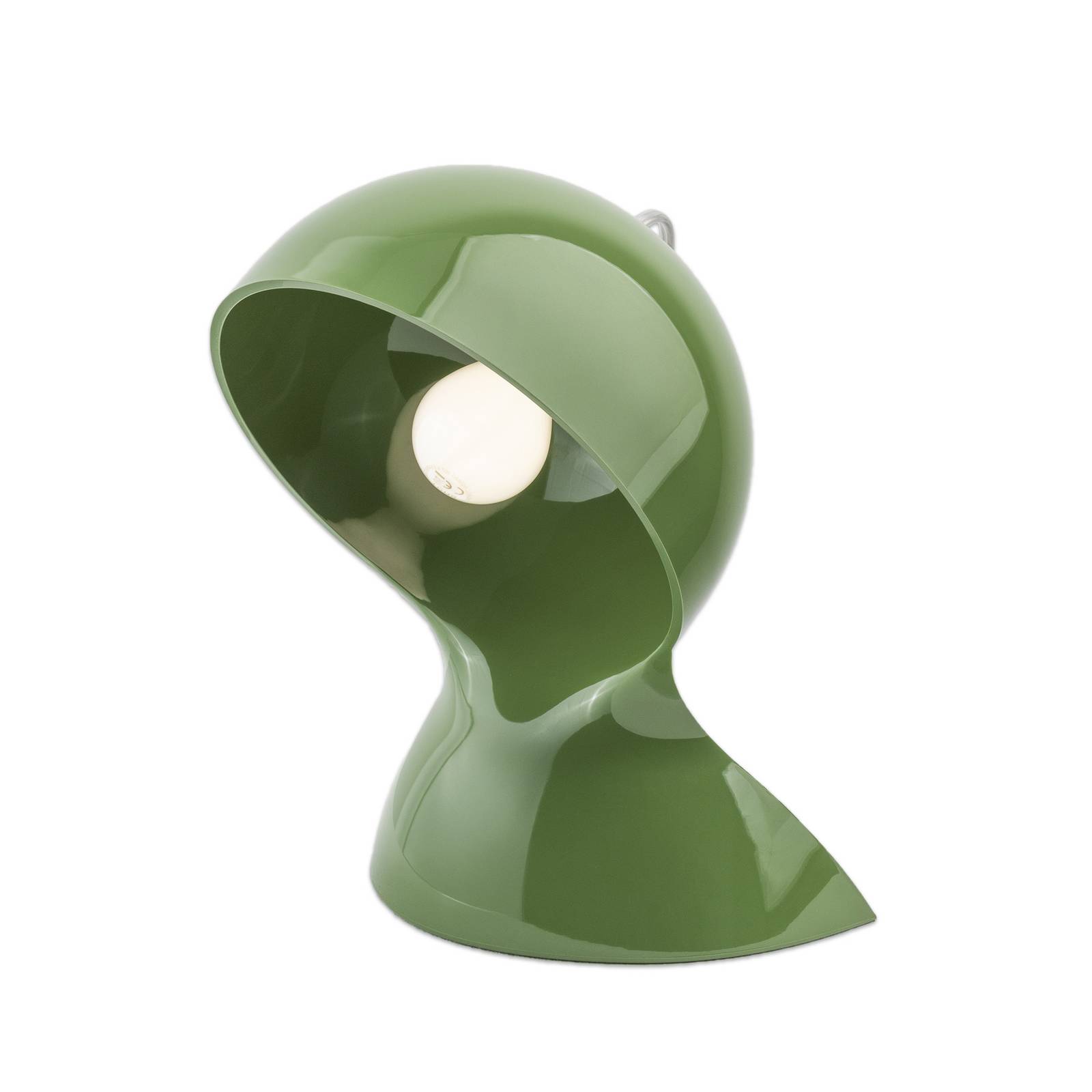 Artemide Tischleuchte Dalú, grün, Höhe 26 cm, Kunststoff