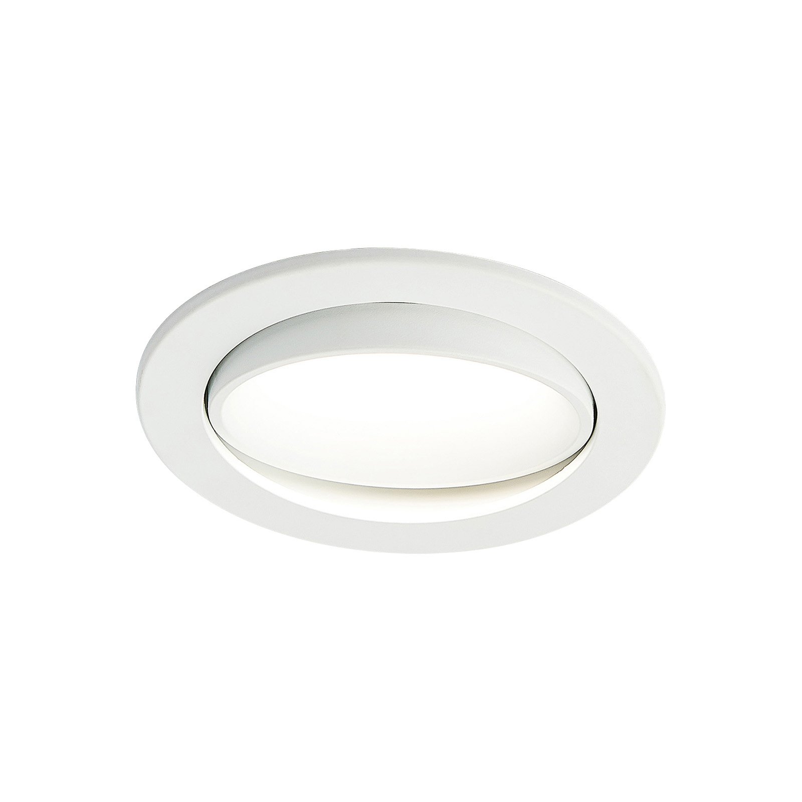 Lámpara empotrable LED Katerin de Arcchio, blanca, orientable, Set de 3