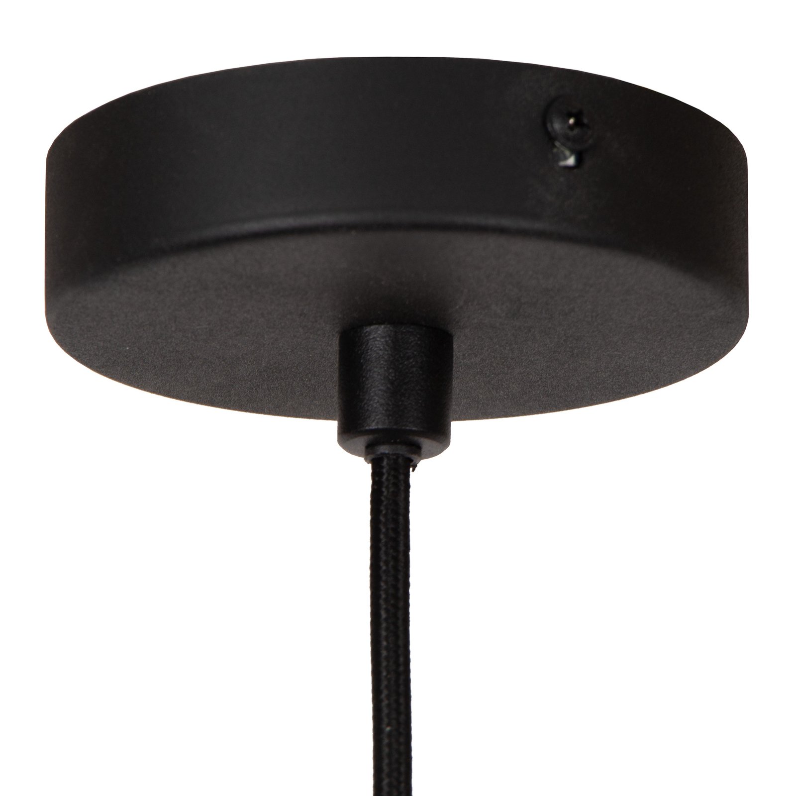 Vulcan LED hanglamp, zwart/goud, Ø 47 cm, dimbaar