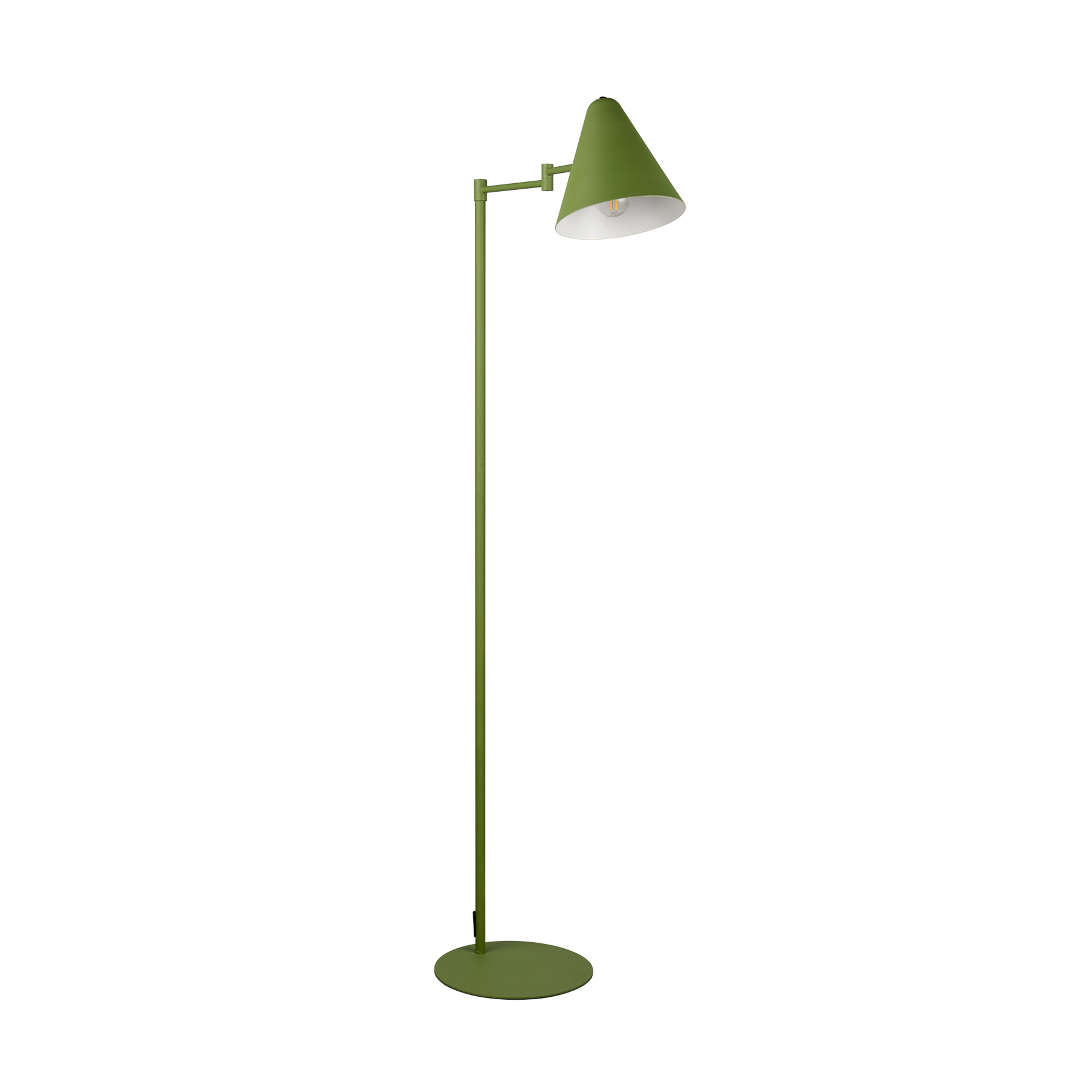 Lampadaire Cosima, vert, hauteur 126 cm, métal