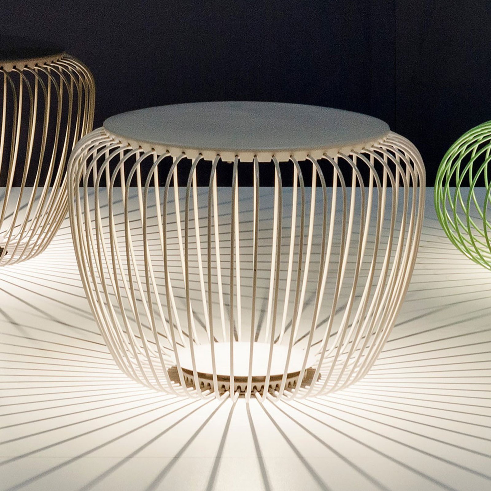 Meridiano 4710 Außenleuchte, Ø 64 cm, creme - Vibia Meridiano 4710 Außenleuchte, Ø 64 cm, creme - Vibia