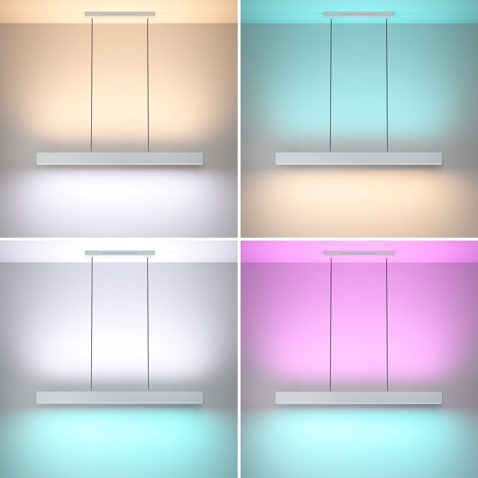 EGLO connect Lampada LED a sospensione Andreas-Z, grigio, acciaio